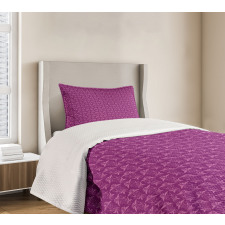 Abstract Flowers Graphic Bedspread Set