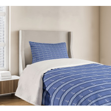 Anchor Lines Waves Bedspread Set