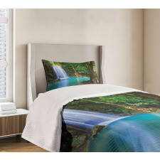 Asia Thailand Jungle Trees Bedspread Set