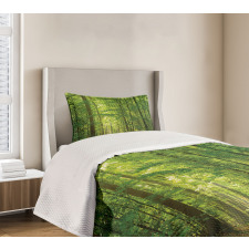 Foliage Forest Summer Bedspread Set