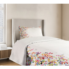 Colorful Festival Frame Bedspread Set