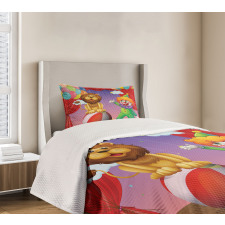 Lion Clown Performance Bedspread Set