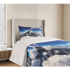 Snow Capped Mountain Bedspread Set