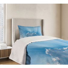 Sunburst Theme Lines Bedspread Set