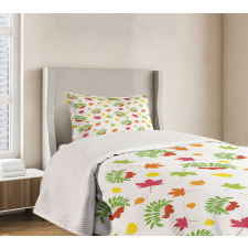 Colorful Simplistic Fall Bedspread Set