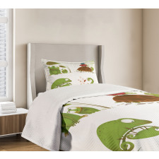 Snake Frog Ninja Reptile Bedspread Set