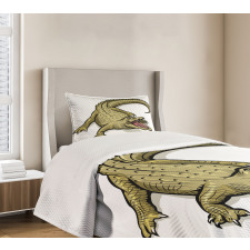 Exotic Wild Crocodile Bedspread Set