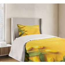 Tulip Flowers Garden Bedspread Set