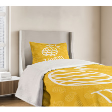 Exotic Pineapple Summer Bedspread Set