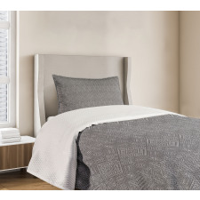 Symmetric Greyscale Motifs Bedspread Set