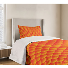 Abstract Fish Scales Bedspread Set