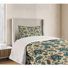 Vintage Colorful Floral Bedspread Set