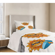 Hippie Surfboards Sun Bedspread Set