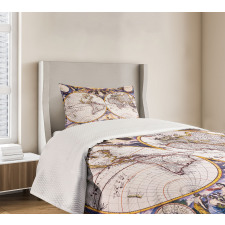 Sun Sky Birds Clouds Bedspread Set