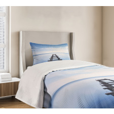 Old Jetty Blue Sky Bedspread Set