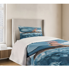 Mythical Sea Graphic Bedspread Set
