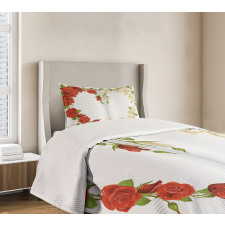 Heart Bouquet Romantic Bedspread Set