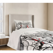 Beats in New York Night Bedspread Set