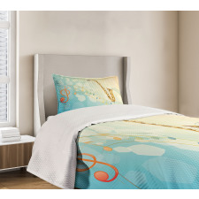 Musical Notes Vibes Bedspread Set