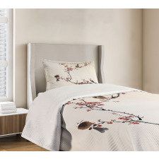 Oriental Illustration Bedspread Set