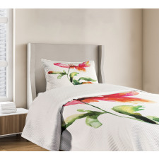 Flowering Poppy Bedspread Set