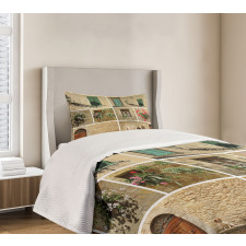 Italian Stone Houses Bedspread Set