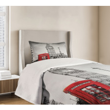 Telephone Booth Big Ben Bedspread Set