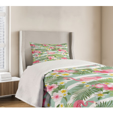 Exotic Hawaiian Leaf Bedspread Set