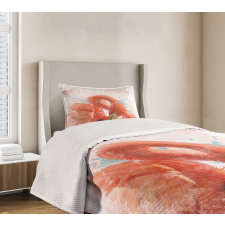 Exotic Bird Watercolor Bedspread Set