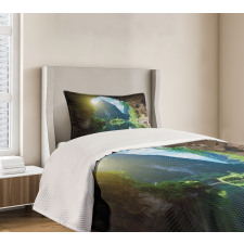 Mountain Sky Scenery Bedspread Set