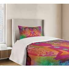 Mystic Chakra Ancient Theme Bedspread Set