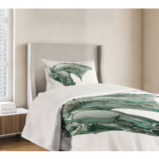 Green Stain Horse Head Bedspread Set