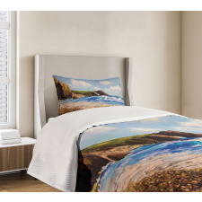 Sea Coast by Beach Rock Bedspread Set