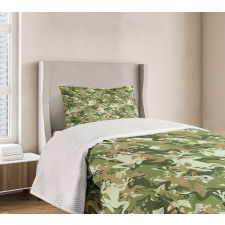 Skull Camouflage Design Bedspread Set