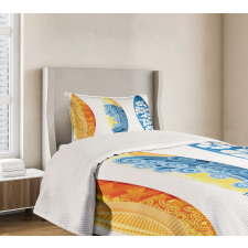 Surf Fun Water Sports Bedspread Set