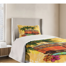 Hippie Old Exotic Bus Bedspread Set