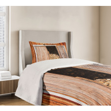 Barn with Firewood Rural Bedspread Set