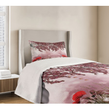 Dream Garden with Poppies Bedspread Set