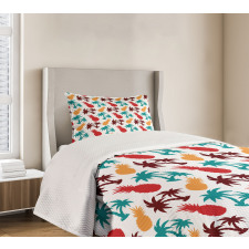 Palm Trees Island Bedspread Set