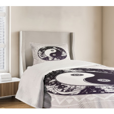 Ying Yang Boho Art Bedspread Set