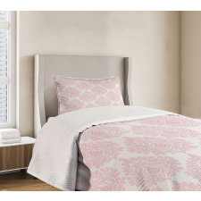 Pink Victorian Pattern Bedspread Set