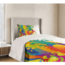 Rainbow Splash Bedspread Set