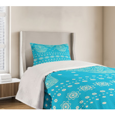 Eastern Cultural Floral Bedspread Set