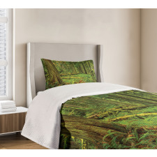 Woodland Bushes Moss Bedspread Set