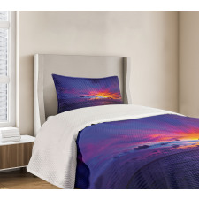 Dream Sunset Magenta Bedspread Set