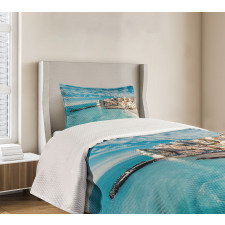 Seascape Ocean Coast Bedspread Set