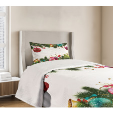 New Year Celebration Bedspread Set