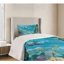 Underwater Scenery Bedspread Set