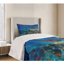 Tropical Turtle Water Bedspread Set