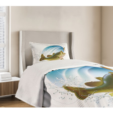 Wild Life in Nature Theme Bedspread Set